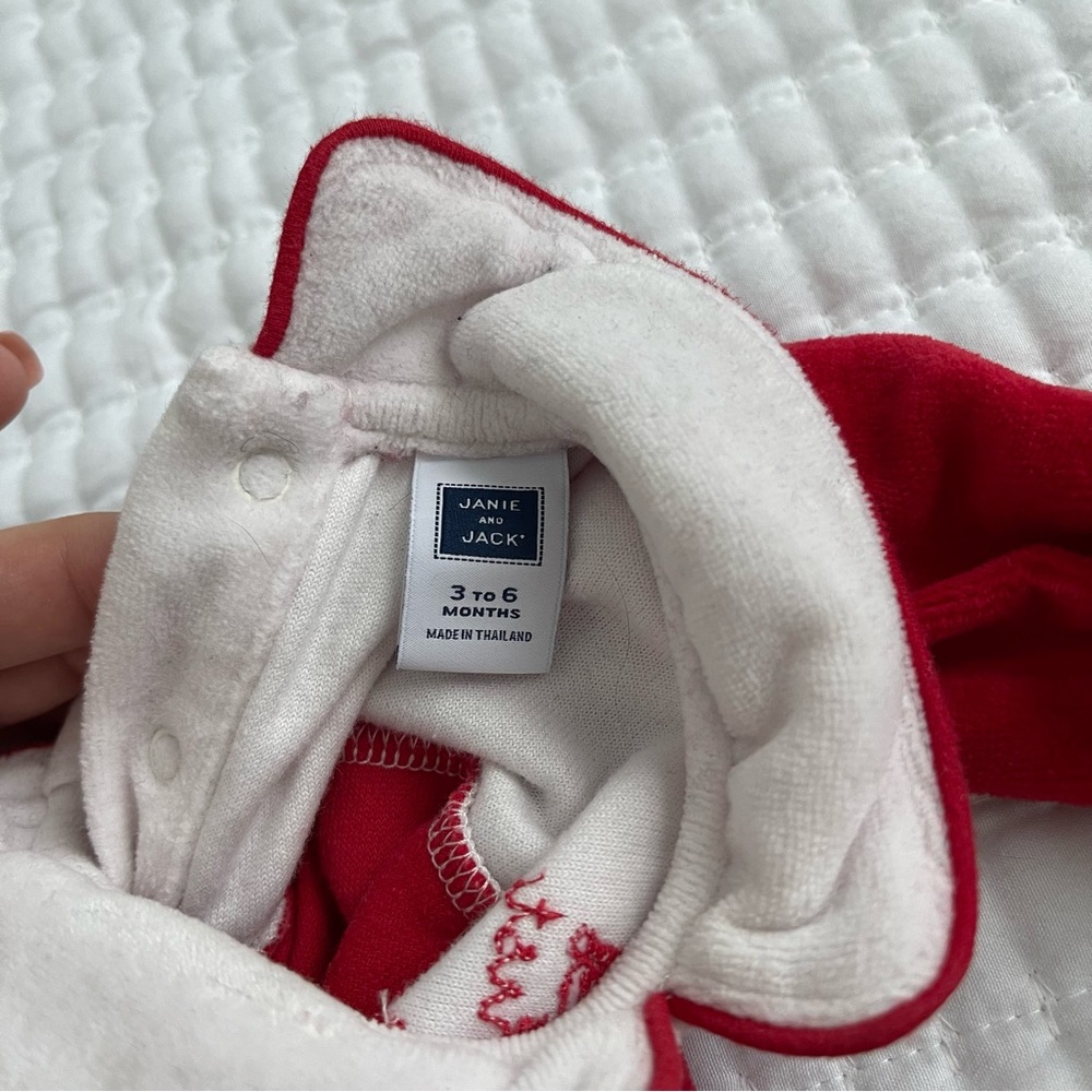 Janie and Jack baby first Christmas onsie 3-6 months